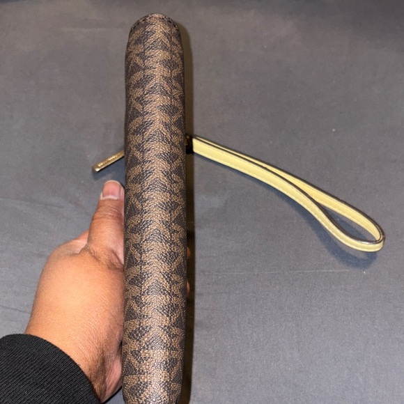 Michael Kors Monogram Brown Wristlet - Picture 6 of 6